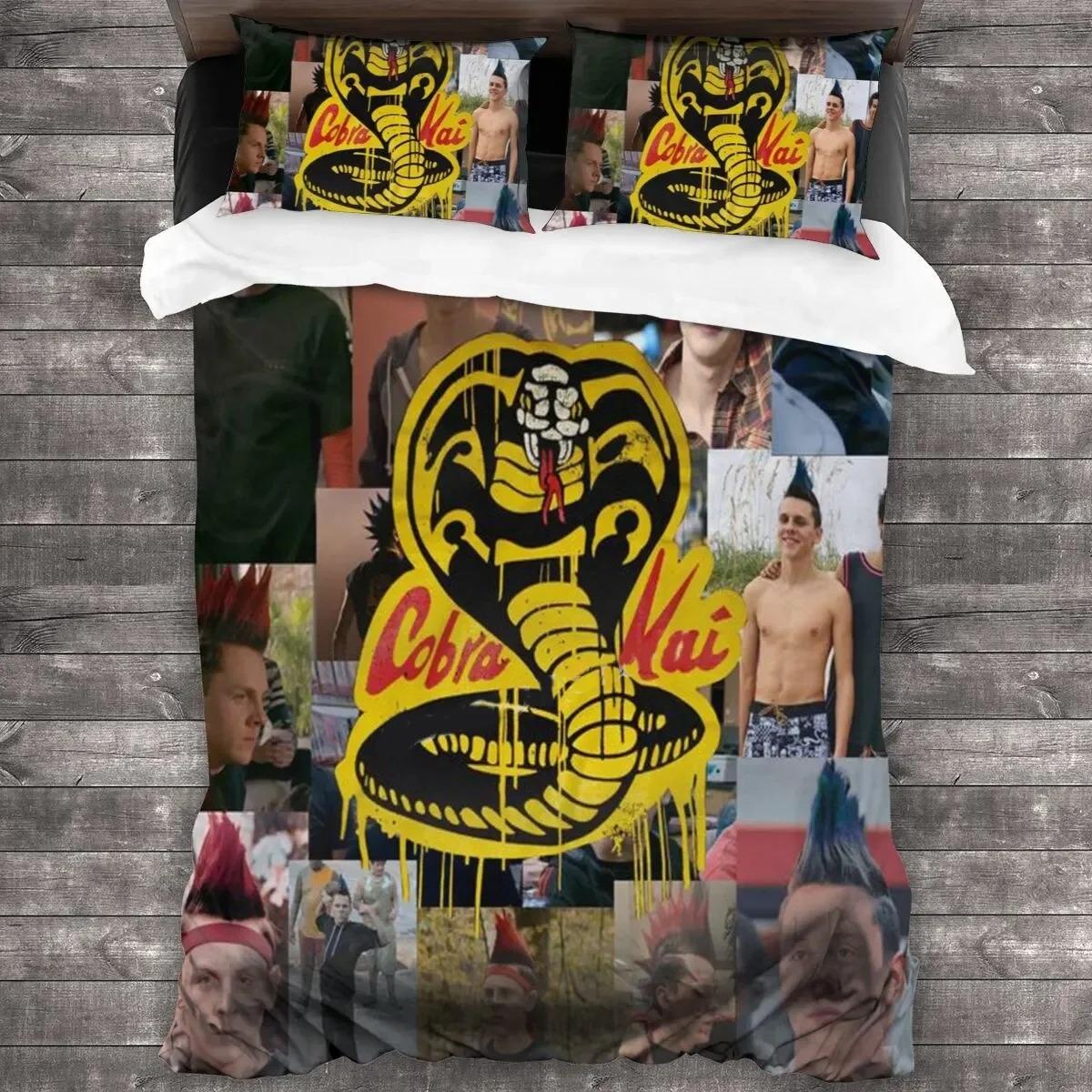 

Комплект постельного белья «Кобра Кай» для сериала «Пододеяльник», одеяло для спальни, односпальное, двуспальное, королевского размера, пододеяльник, домашний текстиль 70x133cm 2pcs