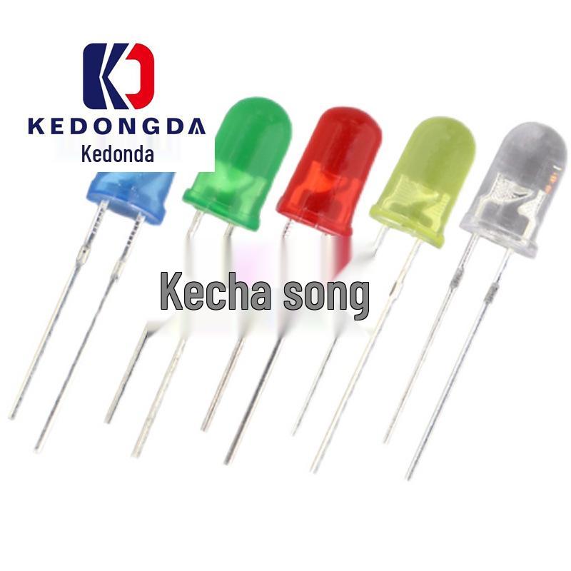 

F3/5mm Round Head LEDs: Red, Blue, Yellow, Green Emitting, Through-Hole Type Orange Emitting 3MM