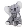 Koala Plush Gray Parent-and-Child Koala Doll Mascot Super Cute Adorable Toy Comfort Gift Fluffy Marshmallow Mascot Christmas Anniversary