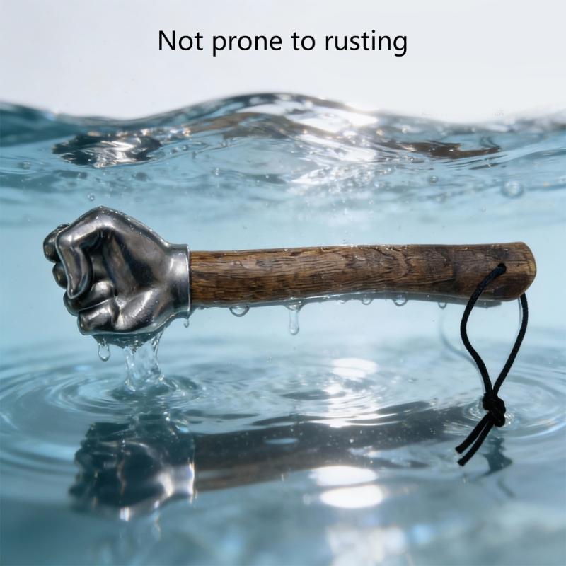 Stainless Steel Thumb Fist Hammer Emergency Window Breaker Function and Fist Grip Collectible Art for Car Safety