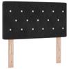 Box Spring Bed with Mattress Black 80 x 200 cm Velvet