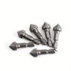 2 peças 1/2 haste hexagonal cinco lâminas escareadas broca 12,5 mm 5 peças abridor de furos para marcenaria spot facer rebarbação broca conjunto