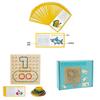 Wooden Geometry Puzzle Board With Creative Magnetic Pegs For Toddlers Learning And Development