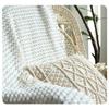 Nordic White Casual Blankets Throws Soft Comfortable Knitted Shawl Sofa Blanket Bed End Cover Travel Hotel Decorative Bedspread