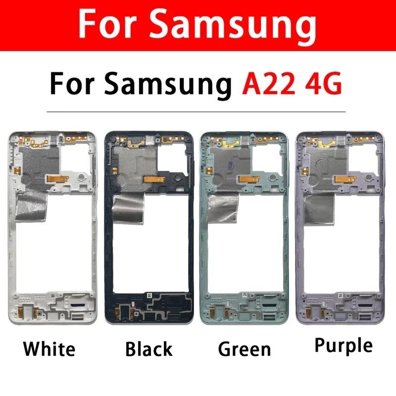 For Samsung A22 A32 4g 5g A225f A226b A325f A326b Housing Middle Frame Plate Cover Repair Parts