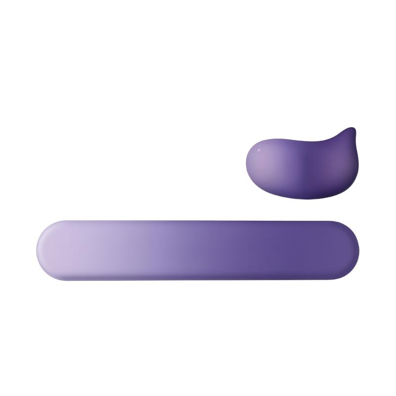 

Silicone Keyboard and Mouse Wrist Support Pad Washable Silicone Antislip Ergonomics Offices Mouse Pad