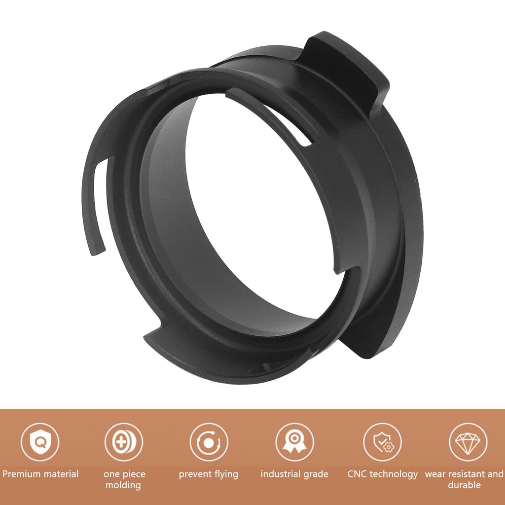 54mm Coffee Portafilter Dosing Funnel Aluminum Alloy Rotatable Dosing Funnel for Coffee Machine