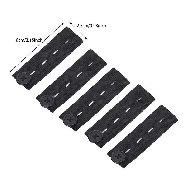 5 Stück Hosenverlängerungsgürtel Unisex Taillenband Enge Hosen Jeans Röcke Umstandsmode Knopfhaken Kleidungsstück DIY Nähzubehör