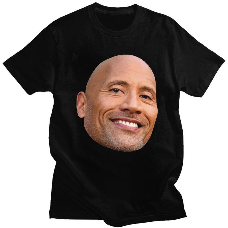 

Custom The Rock Face Dwayne T Shirts for Men 100% Cotton Tee Tops American Actor Johnson Tshirt T-shirt Clothes - Men s Summe... S разноцветный