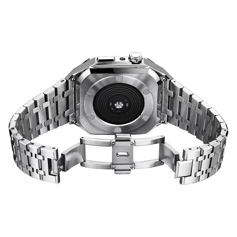 BEEFLYPOWER Breathable Luxury Stainless Steel Smart Watch Band for Watch S11/S10/S9/S8/S7/S6/S5 44mm 44mm