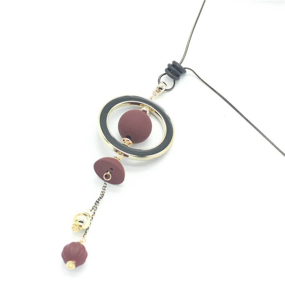 

Fashion Girl Wood Long Beads Sweater chain Necklace Pendant Wood Beads чёрный