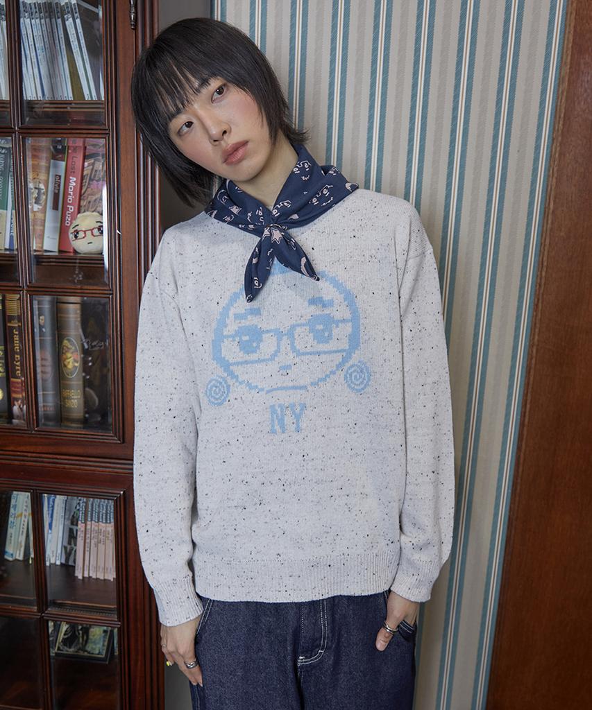 NYXX Nygd Twinkle Knit Ivory
