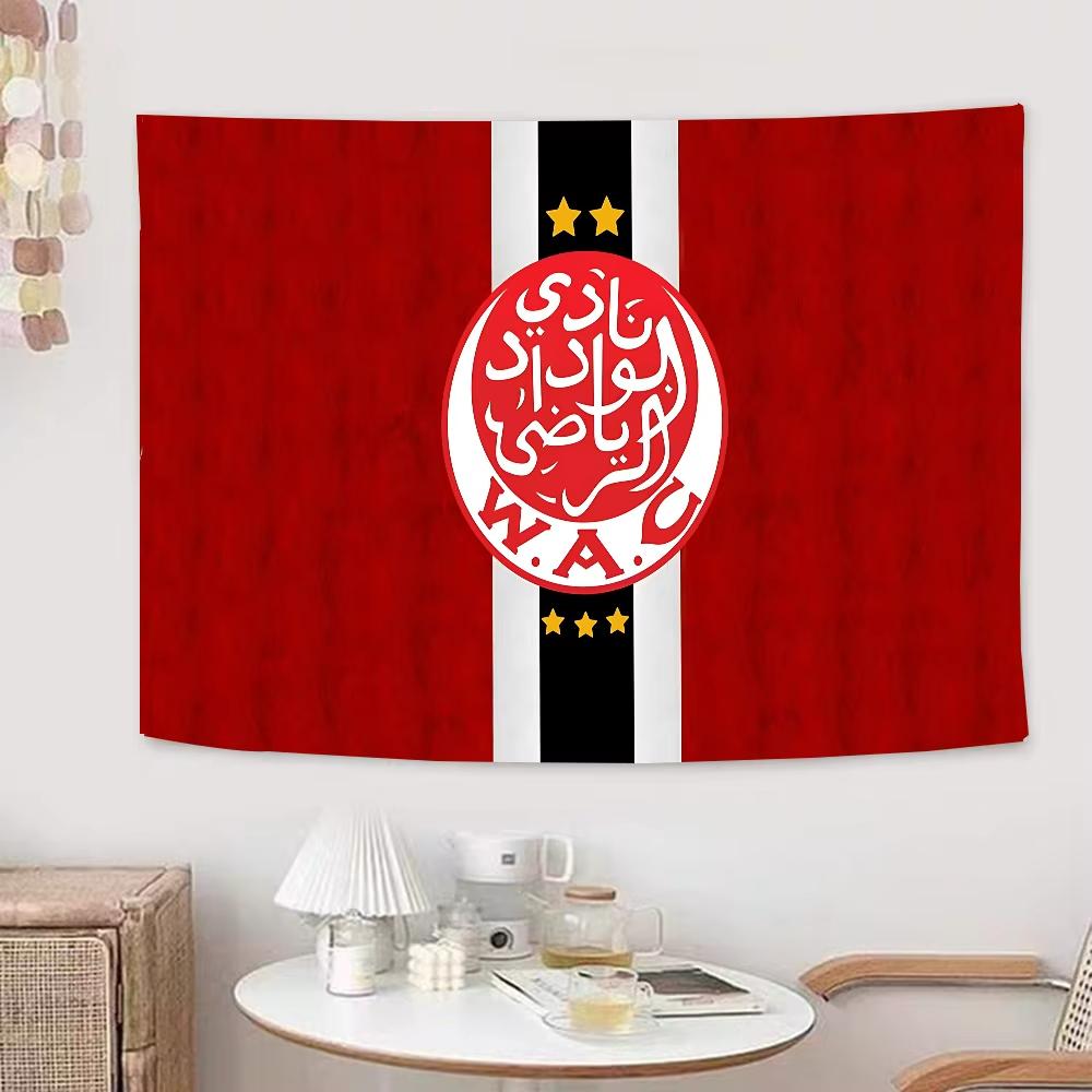 Wydad Athletic Club LOGO Chart Tapestry For Living Room Home Dorm Decor Art Home Decor 74x94cm(29x37in)