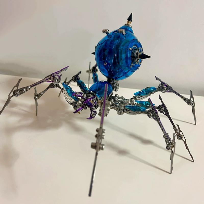 Metal Spider Model Advanced 3D Assembly Puzzle High Precision Mechanical Insect Desktop Ornament Figure Gift For Boys