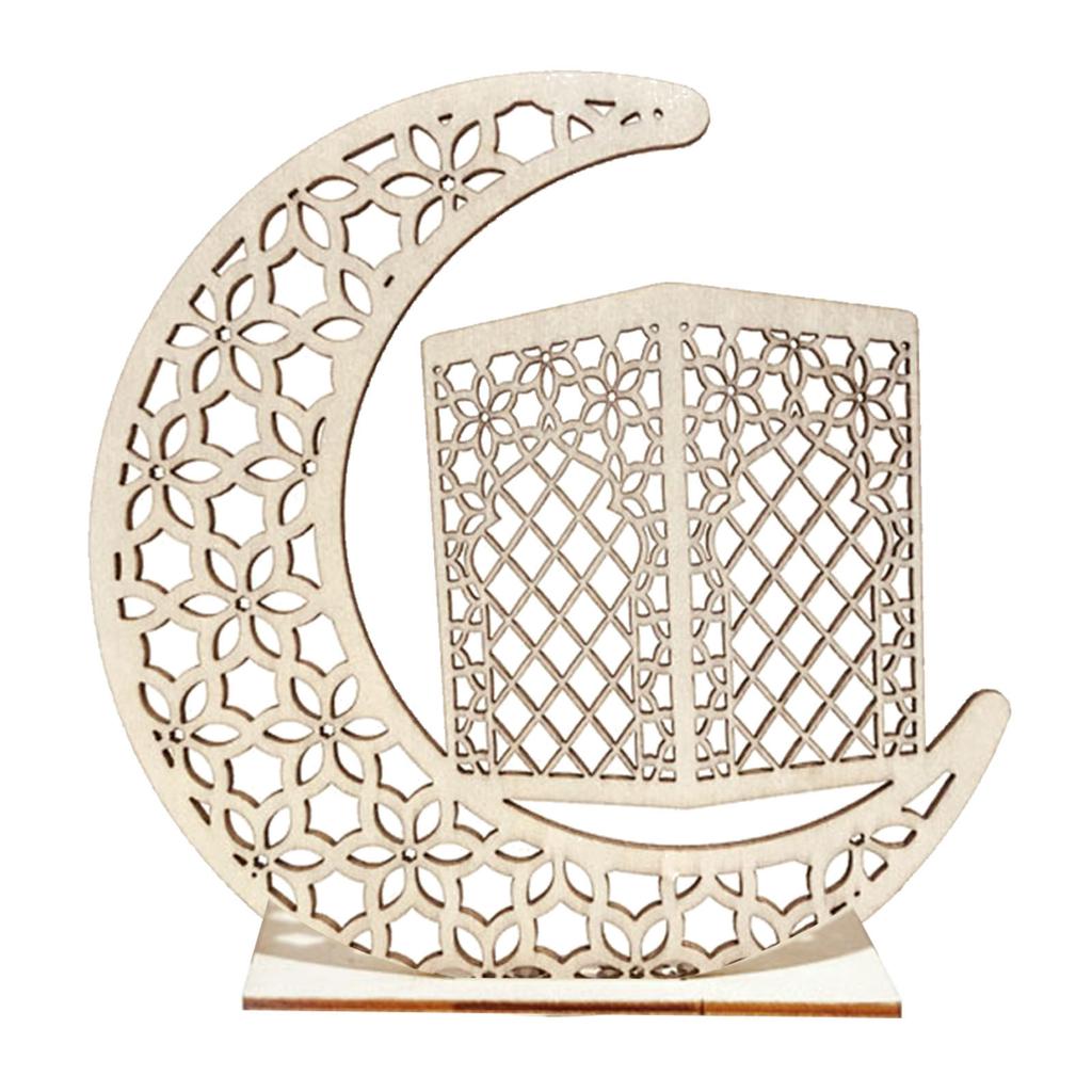 Muslim Ledeid Mubarak Wooden Gifts Can Be DIY Decoration For Eid Al Fitr