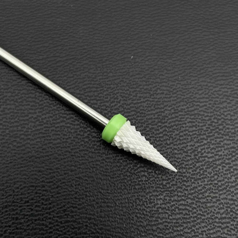 1Pc White Ceremic Nail Drill Bits Ceramic Cuticle Clean Bur Rotary Milling Cutters for Manicure Pedicure Dental Polishing Burs