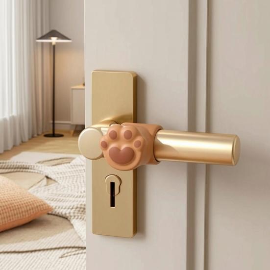 Silicone Flower Door Bumper Adhesive Free Door Handle Stopper Wall Protector Soft Shock Absorbing Door Stops Anti-collision Pad Decorative Cushion