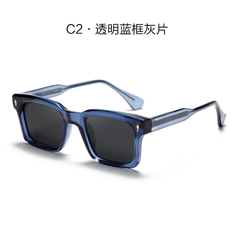 22018 Retro Rivets Square Women Luxury Sunglasses Fashion Brand Designer Leopard Shades UV400 Men Sun Glasses