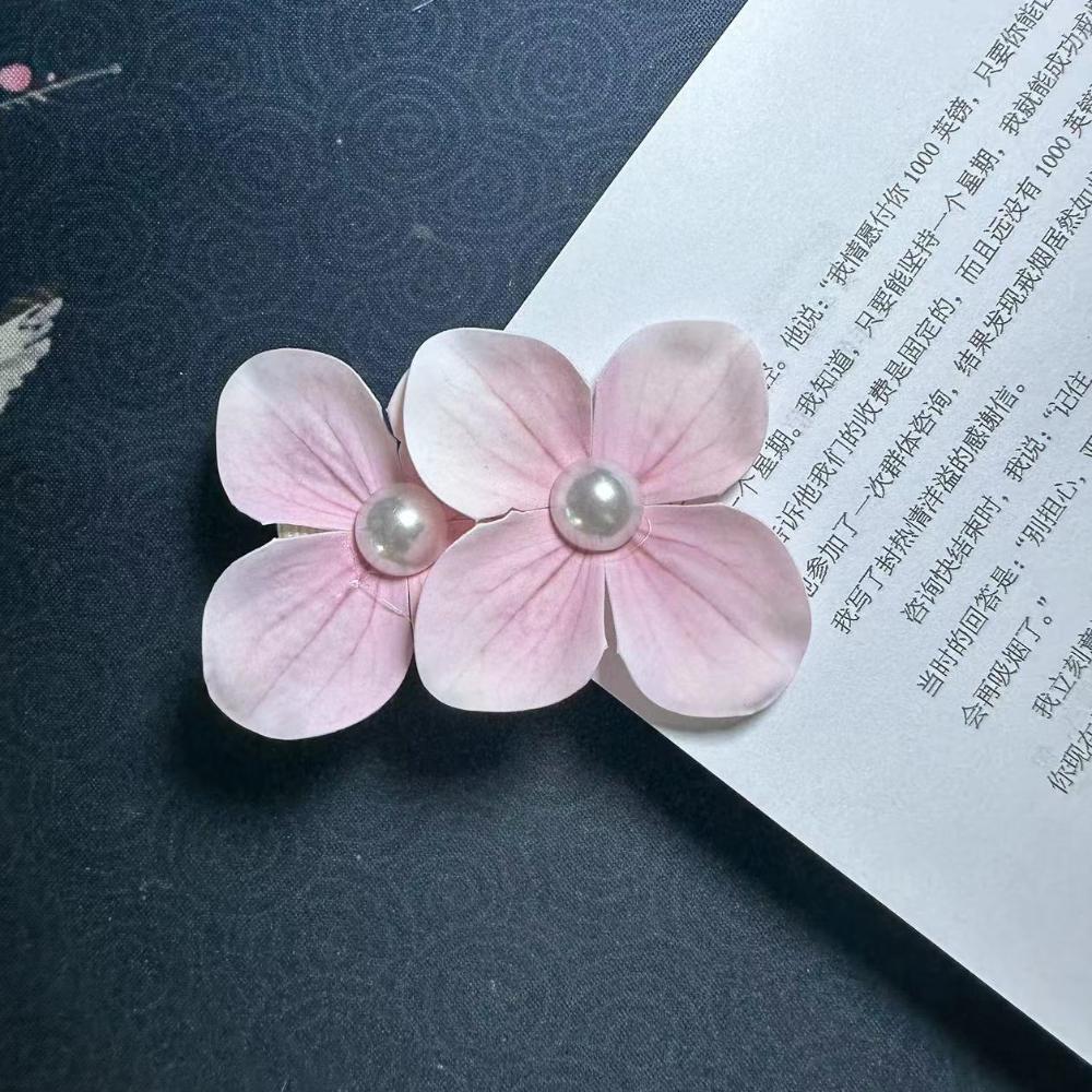 Simulation Butterfly Orchid Flower Hair Clip Orchid Flower Duckbill Clip Bohemia Headwears  Girl