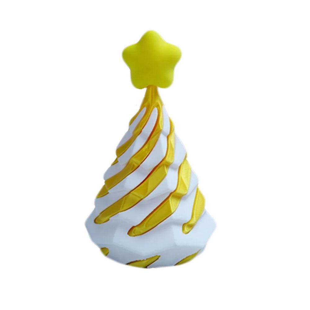 

Рождественские елки и шляпа Рождественская елка Скульптуры Игрушка для кончиков пальцев Пирамидальное украшение Детские рождественские подарки жёлтый