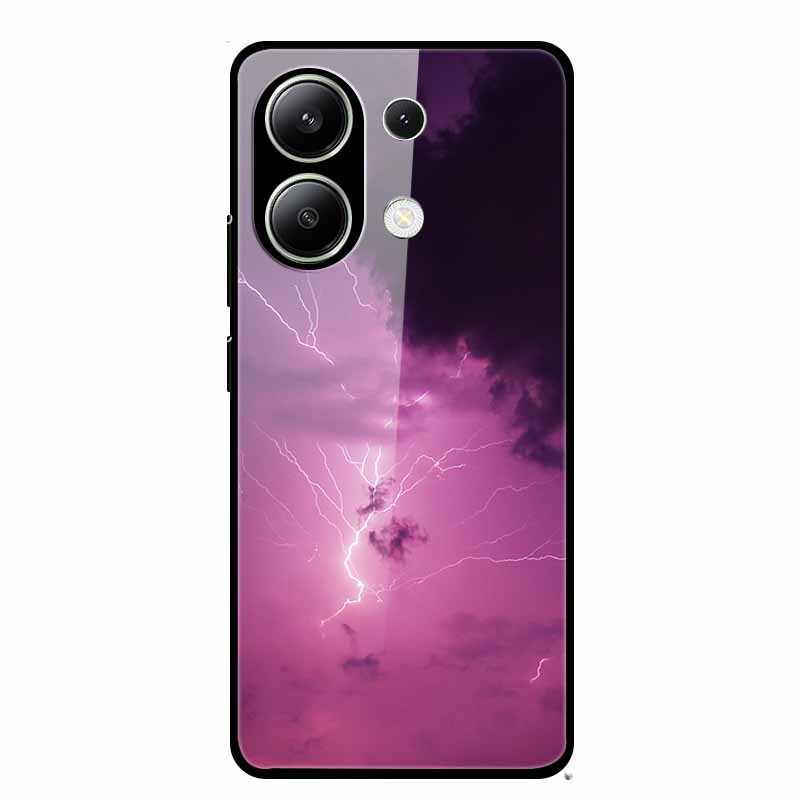 For Xiaomi Redmi Note 13 Pro 4G 6.67"Tempered Glass Cases Silicone Bumper Hard Back Covers for Redmi Note13 4G 6.67" Phone Cases