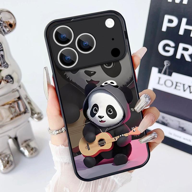 Magnetic For Magsafe Case For iPhone 17 Pro Max Lovely Cartoon Panda Cover For iPhone 16 Pro Max Funda iPhone 15 14 13 12 11 16E Air