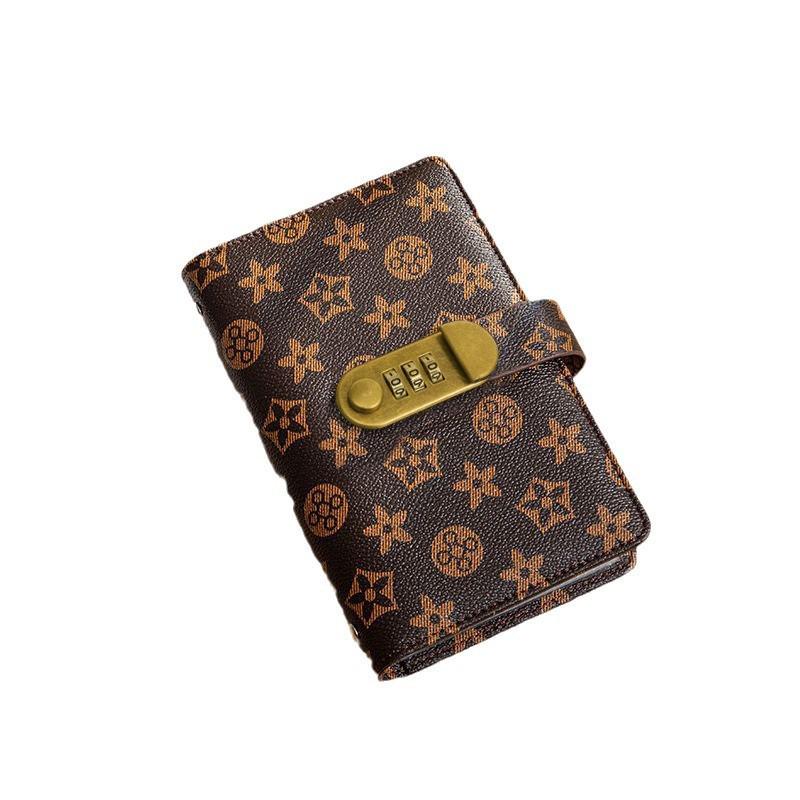 2025 Retro Financial Management Password Book: Stylish, High-Capacity Cash Storage