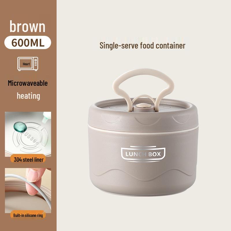 304 Stainless Steel Multi-Layer Insulated Lunch Box - Portable Bento for Students & Office Workers