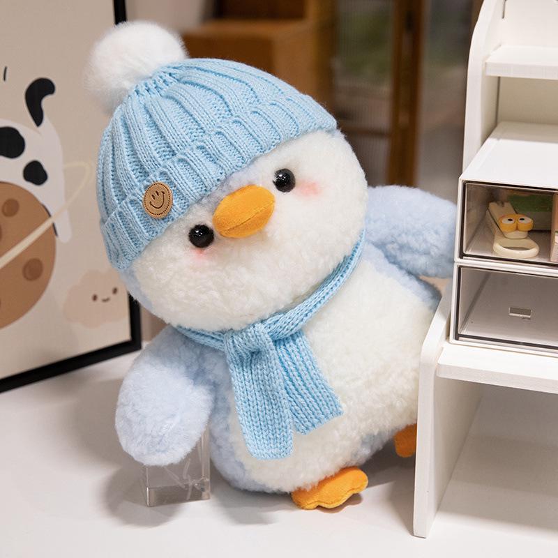 Adorable Penguin Plush Pillow with Hat - Perfect Birthday Gift for Kids