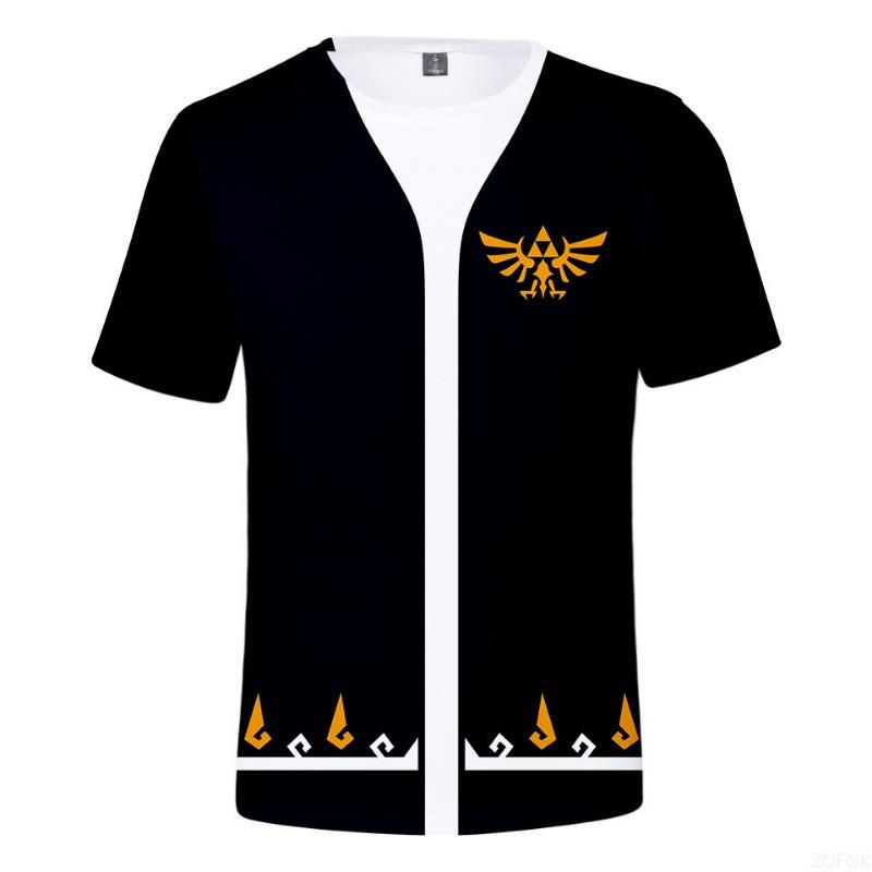 

2023 Summer Casual Zelda Legend New Casual 3D Printed Personalized Fashion Comfortable Round Neck Short Sleeve T-shirt S