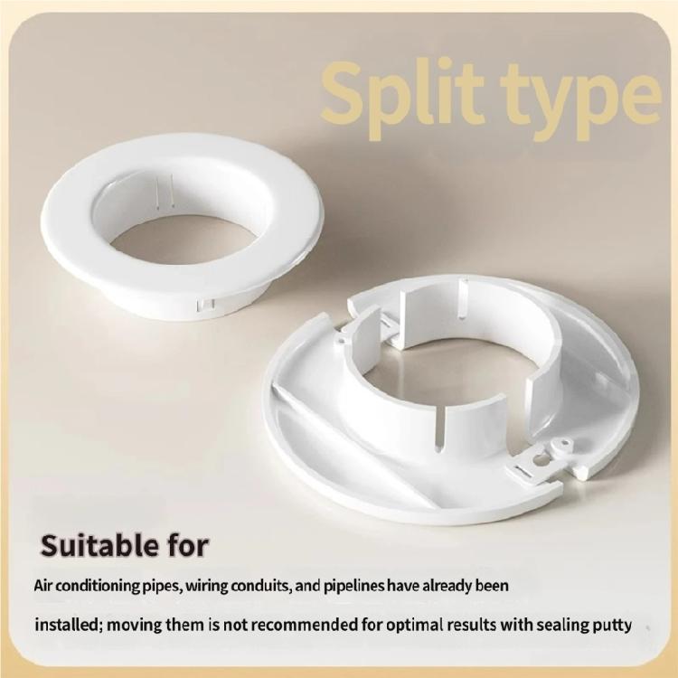 Wall Decorative Cover Pipe Plug Entry Cable Passage Hole Cover for Air Conditioning and Pipe Installations