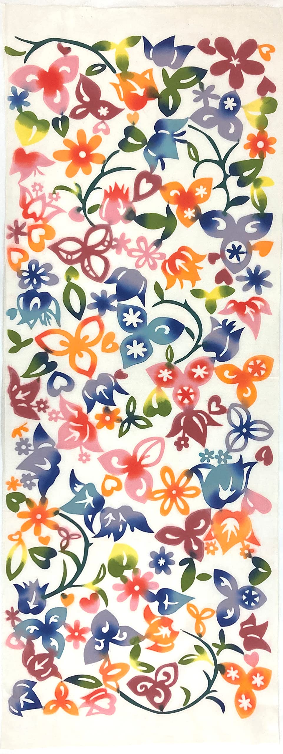 

Yagisei Chusen Tenugui hand Bingata Artist Series Okinawa Colorful Made in Japan [yYAGISEI] (Japanese towel) Bougainvillea