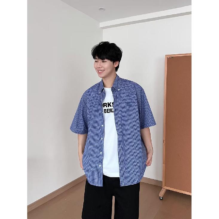 2024 Letter Long Sleeved Shirt Japanese Hong Kong Style Ins Loose Shirt Men'S Summer Trend Versatile Casual Jacket