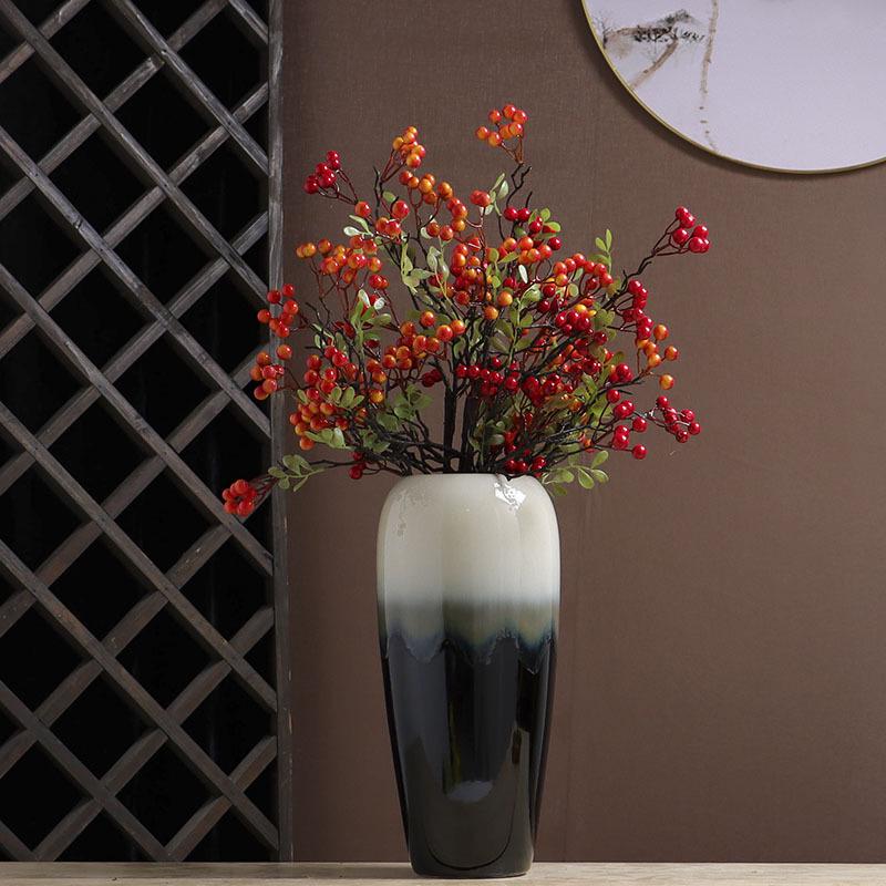 Ceramic Small Flower Vase for Living Room & Dining Table - Creative Hydroponic Floral Decoration.