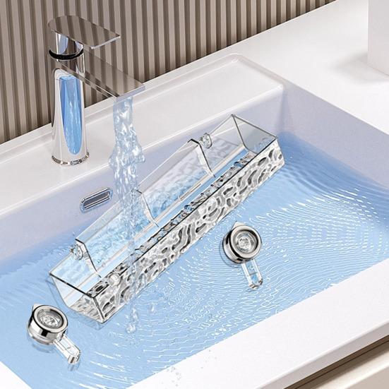 Rack Transparent Thick Triangular Rectangular Shape Punch-free Anti-slip Strong Suction Great Load