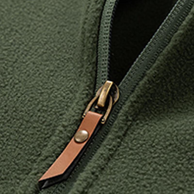 ROMON Men's Stand-Collar Fleece Jacket