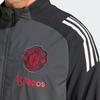 adidas Manchester United European Presentation 2024-25 Striped Stand Collar Zip Long Sleeve Jacket Men Jacket IS8081