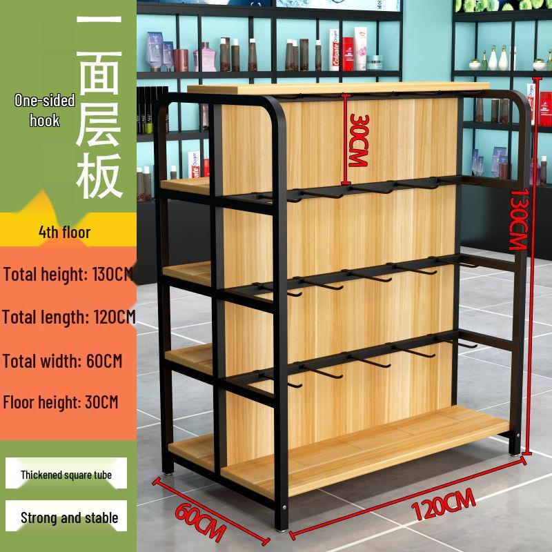 Versatile Multi-Layer Snack Display Rack for Supermarkets and Convenience Stores