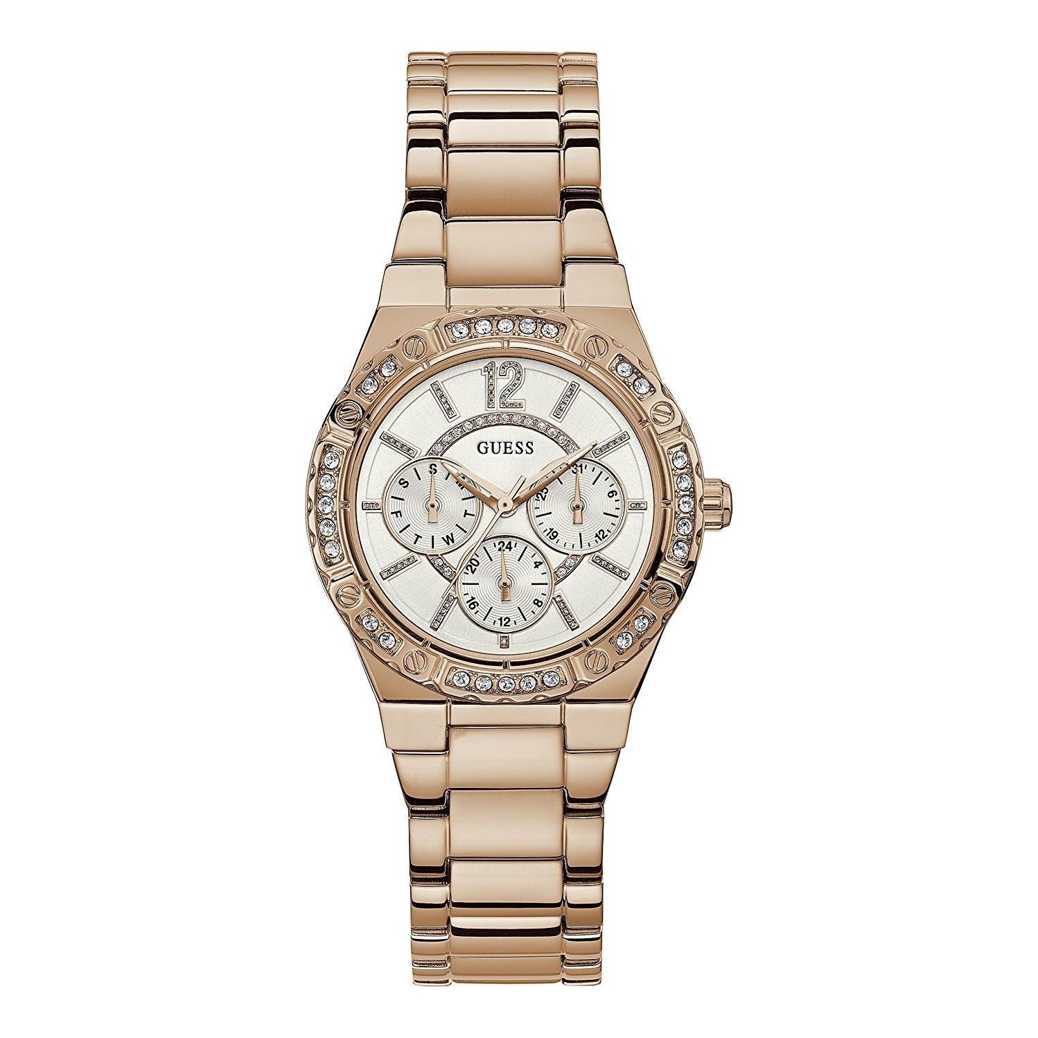 

Guess U0845L3 Японський Кварцовий Модний Годинник Рожево-Золотий з Нержавіючої Сталі золотий