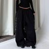 Y2K Black Diamond Sweatpants Women Harajuku Streetwear Baggy Joggers Fashion Wide Leg Pants Hip Hop Oversized Casual Trousers