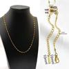 Gold-Plated Stainless Steel Cross Necklace – Women's Colorfast DIY Jewelry Chain, Fade-Resistant Accessories.