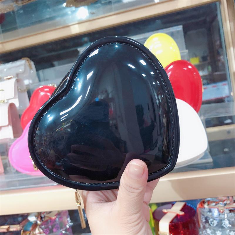 2025 Cute Peach Heart Mini Jelly Coin Purse - Fashionable, Child-Friendly Lipstick Bag