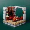 MOC Medieval Castle Building Blocks Set House Bedroom Table Furniture Kitchen Knight Witch Wizard Halloween Skeleton Brick Toys