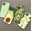 Simple Cute Fruit Avocado Phone Case For IPhone 16 15 14 13 12 Mini 11 Pro XS Max X XR SE 6 7 8 Plus Soft Silicone Cover