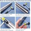 Rubber Hammer Multifunctional Hand Tool with Wood Ring Mandrel Sizer Sizing Adjuster Jewelry Making Tool