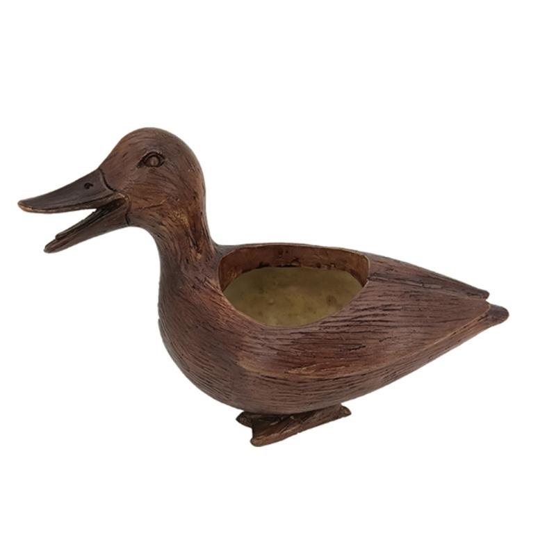 

Cute Duck Ornaments Resin Figurine Decorative Outdoor Decors Planter Outdoor Plant Flower Pots Ornaments Duck Statue 1
