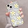 Floral Pattern Transparent Shockproof Phone Case for iPhone 11 12 13 14 15 16 17 Air Pro Max XR XS X 7 8 Plus SE2 Soft Cover