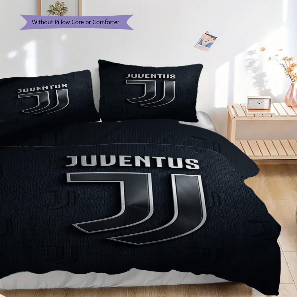 Set tre pezzi Orgoglio Heritage Juventus (1 * copripiumino + 2 * federa, senza nucleo) Copripiumino e federa morbidi e confortevoli