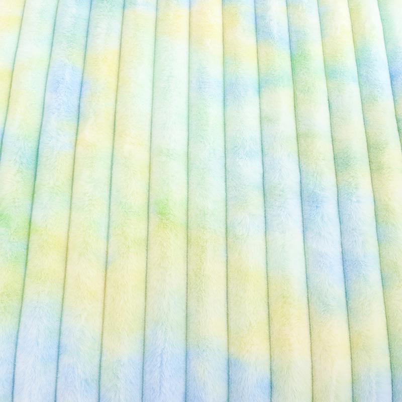 

Ткань с точечным крашением из кроличьей шерсти, семь цветов с градиентом для одежды, игрушек, домашнего текстиля, обуви и головных уборов