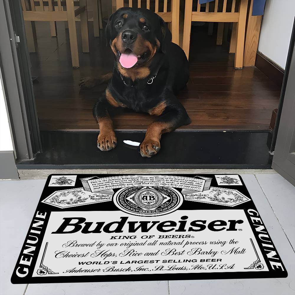 Král piva B-Budweiser Podložka na podlahu INS styl Měkká podložka do ložnice Podložka do domu a prádelny Protiskluzové domácí koberce